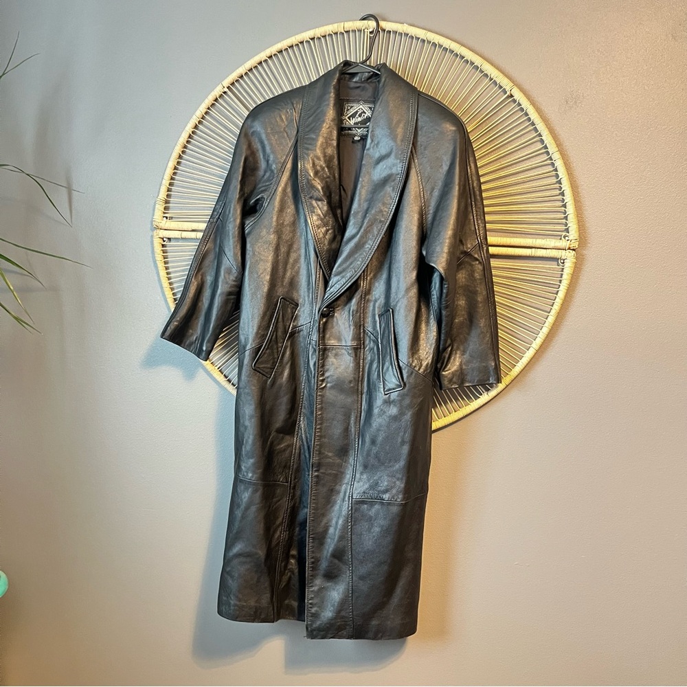 Winlit Vintage 80’s Black Leather Jacket
